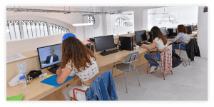 campus avec espace bureau aménagé